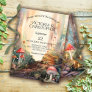 Enchanted Forest Toadstool Twinkle Lights Wedding Invitation