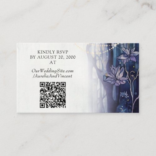 Enchanted Forest Wedding Enclosure Card
