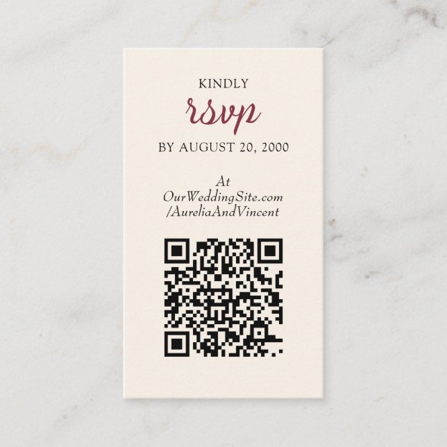 Enchanted Forest Wedding Enclosure Card (Front)