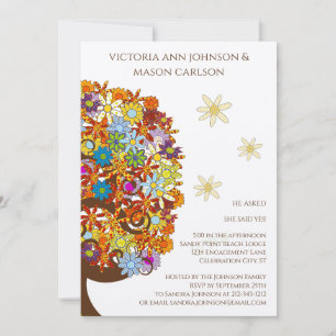 Enchanted Forest Wedding Engagement Party Invitation