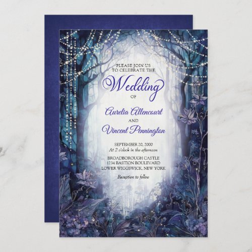 Enchanted Forest Wedding Invitation