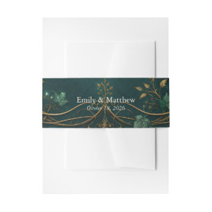 Enchanted Forest Wedding Invitation Belly Band