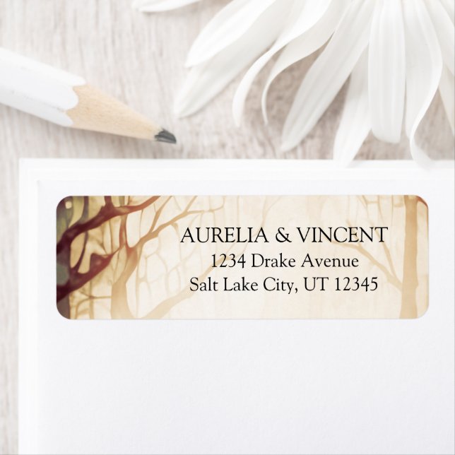 Enchanted Forest Wedding Label (Insitu)