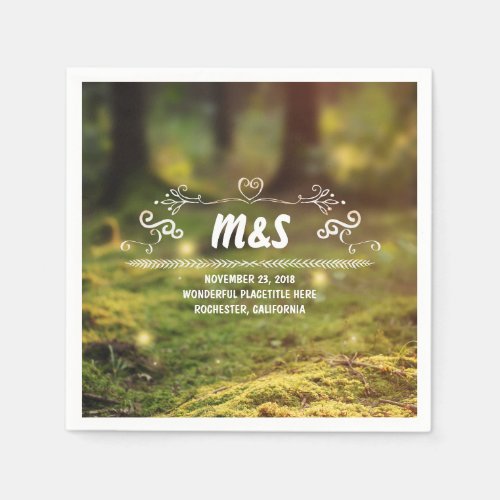 Enchanted Forest Wedding Napkins