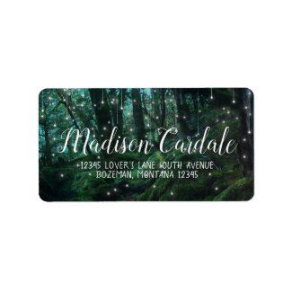 Enchanted Forest Wedding Return Address Labels