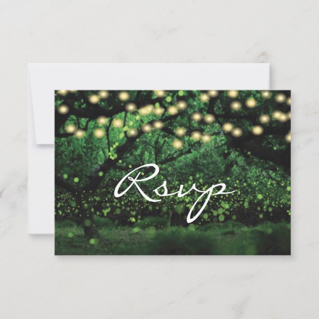 Enchanted Forest Wedding RSVP (Front)