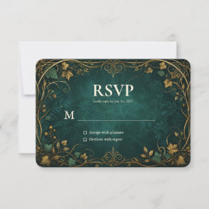 Enchanted Forest Wedding RSVP Card
