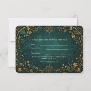 Enchanted Forest Wedding RSVP Card