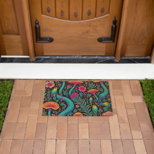 Enchanted Forest Whimsical Dream Design Fiber Doormat