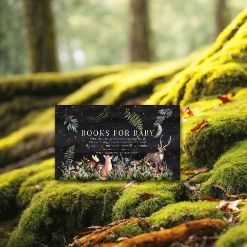 Enchanted Forest Woodland Animals Books for Baby Enclosure Card