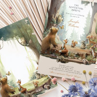 Enchanted Forest Woodland Baby Shower Invitation