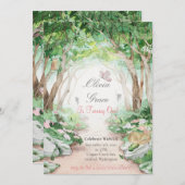 Enchanted Forest Woodland Fairy Invitation (Front/Back)