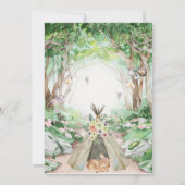 Enchanted Forest Woodland Fairy Invitation (Back)