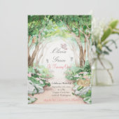 Enchanted Forest Woodland Fairy Invitation (Standing Front)