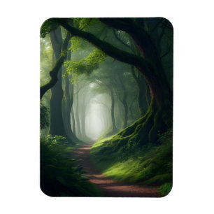 Enchanted Forest Woods Walking Path Refrigerator Magnet