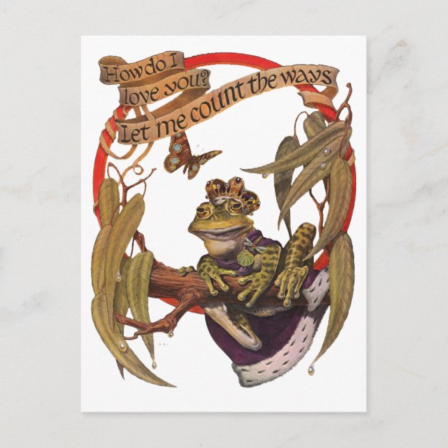 Enchanted Frog Prince Postcard (Front)