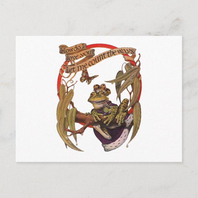 Enchanted Frog Prince Postcard (Front)