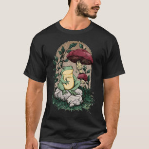 Enchanted Frogcore Tee Fungi And Toad - Mushroom