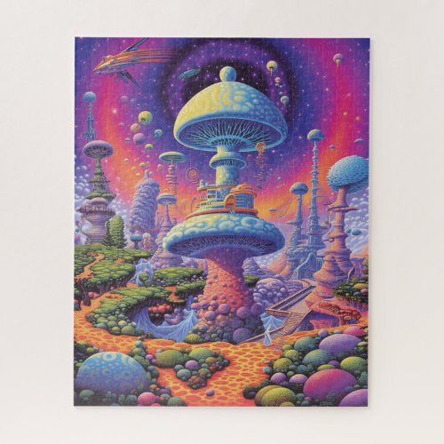 Enchanted Fungi A Colorful Journey Jigsaw Puzzle