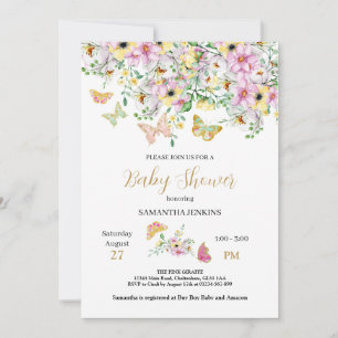 Enchanted Garden Baby Shower Invitation