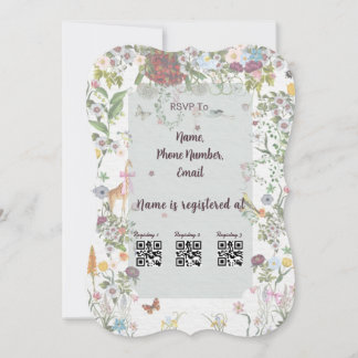 Enchanted Garden Baby Shower Invitation