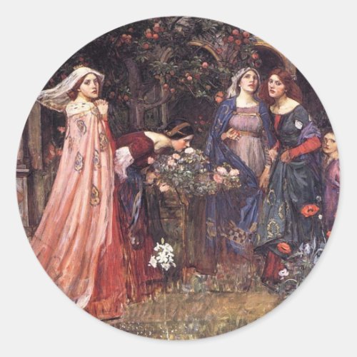 Enchanted Garden Classic Round Sticker