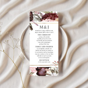 Enchanted Garden Elegant Boho Floral Program