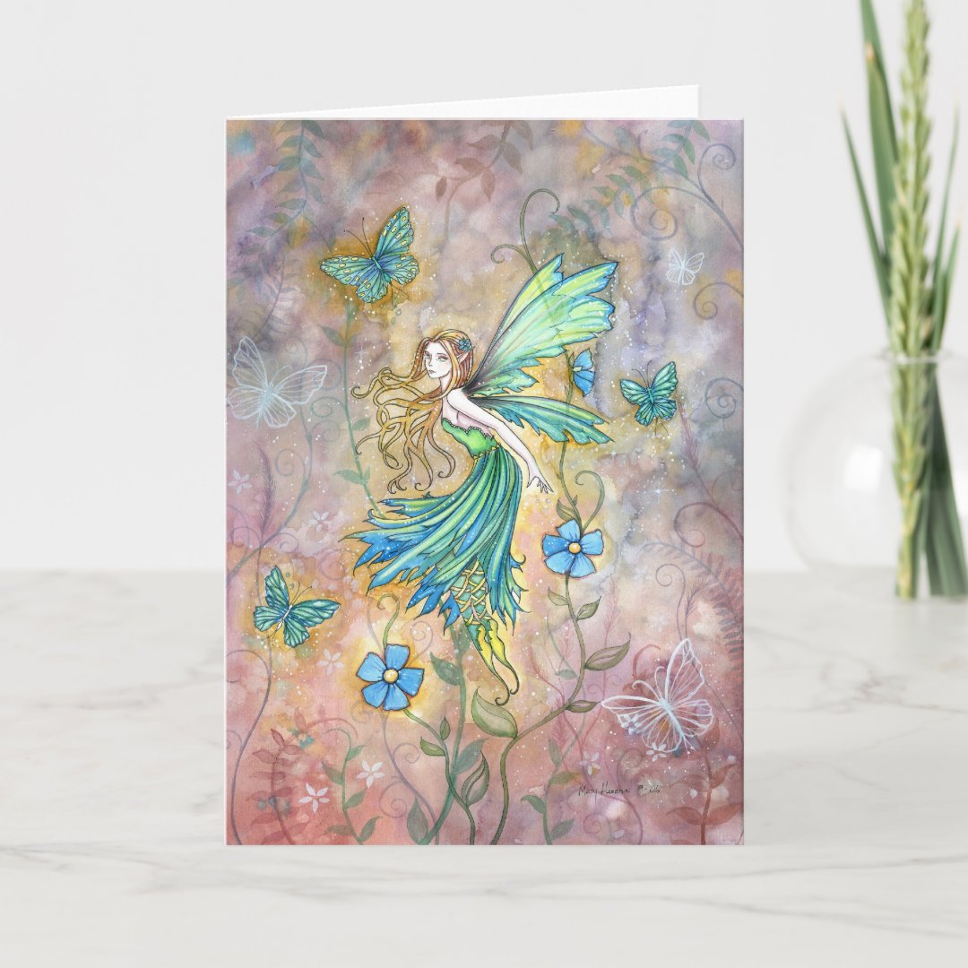 Enchanted Garden Fairy Card 