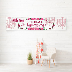 Enchanted Garden Fairy Shoes - Lámpara rosa zapato Banner