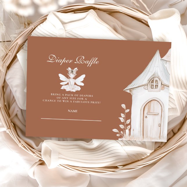 Enchanted Garden Fairy Wildflower Diapper Raffle Enclosure Card (Creator Uploaded)