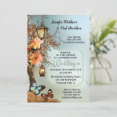 Enchanted Garden Geometric Post Wedding Party Invitation (Standing Front)