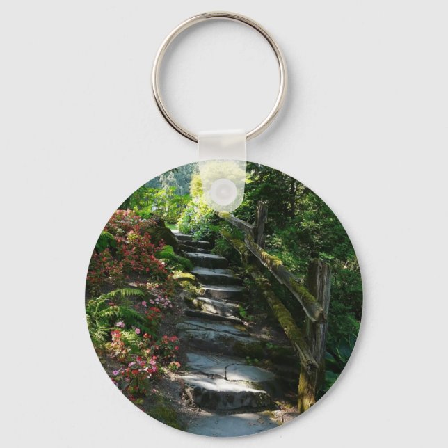 Enchanted Garden Path Keychain (Front)
