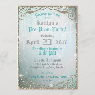 Enchanted Garden Pre-Prom Party Invitation