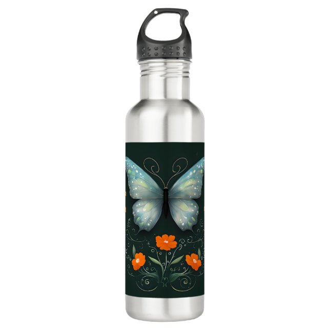 Enchanted Garden Stainless Steel Water Bottle (Front)