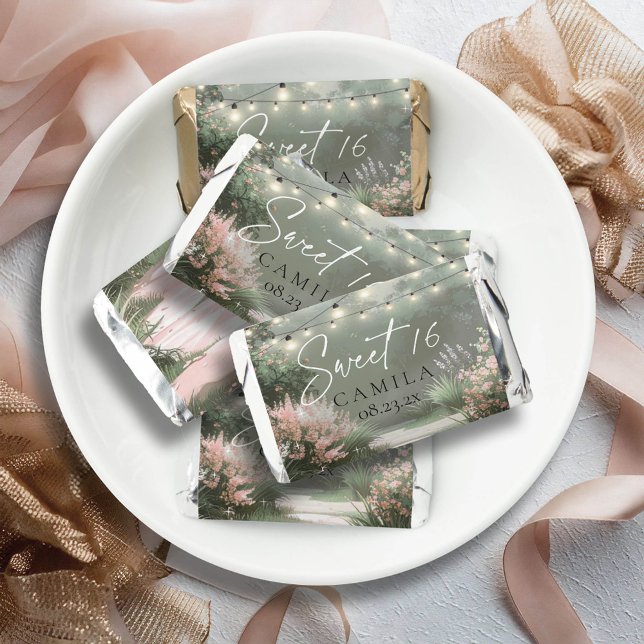 Enchanted Garden Sweet 16 Pink ID1163 Hershey's Miniatures (Creator Uploaded)