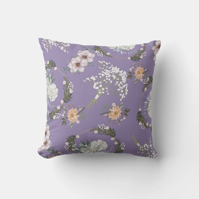 Enchanted Garden Throw Pillow (Front)
