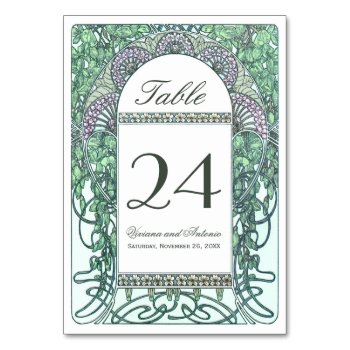 Enchanted Garden Wedding Table Numbers by Anything_Goes at Zazzle