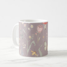 Enchanted Garden Wildflower Butterfly Whimsical