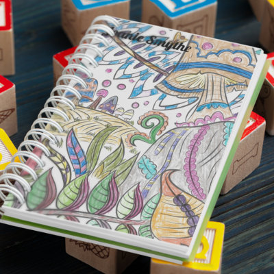 Enchanted Garden with Magic Mushrooms Notebook