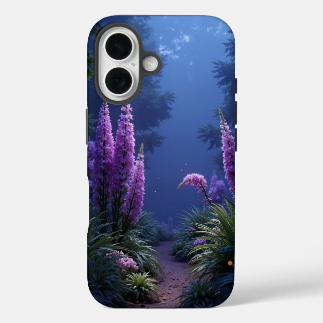 Enchanted Glade of Twilight Blooms iPhone Case (Back)