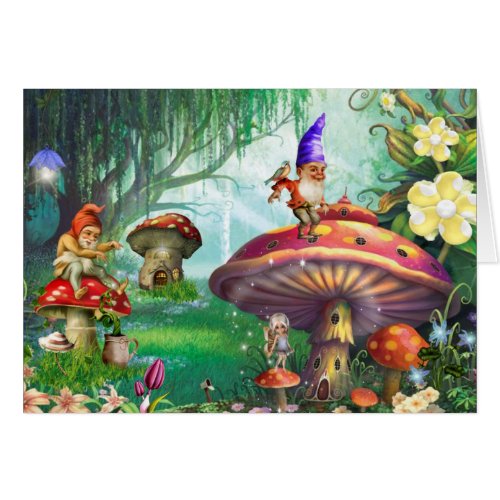 Enchanted Gnome Mushrooms Flower Gardens