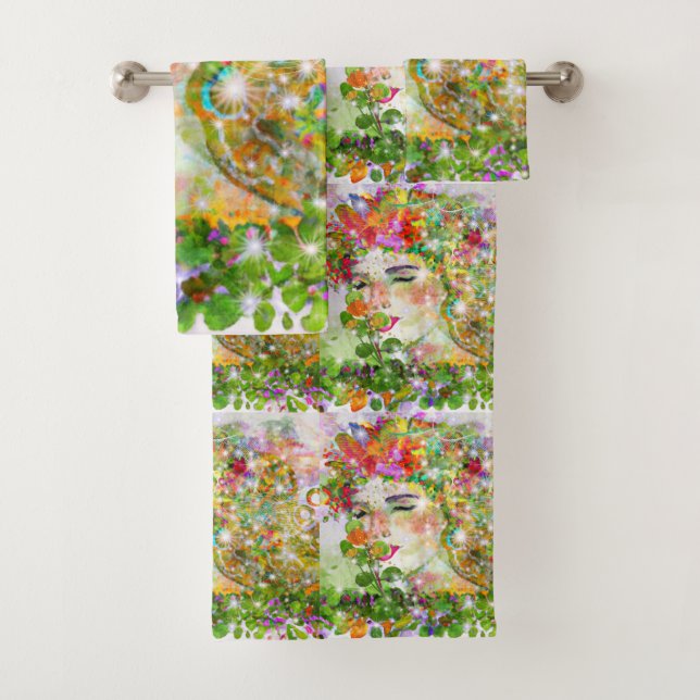 Enchanted Goddess Bath Towel Set (Insitu)