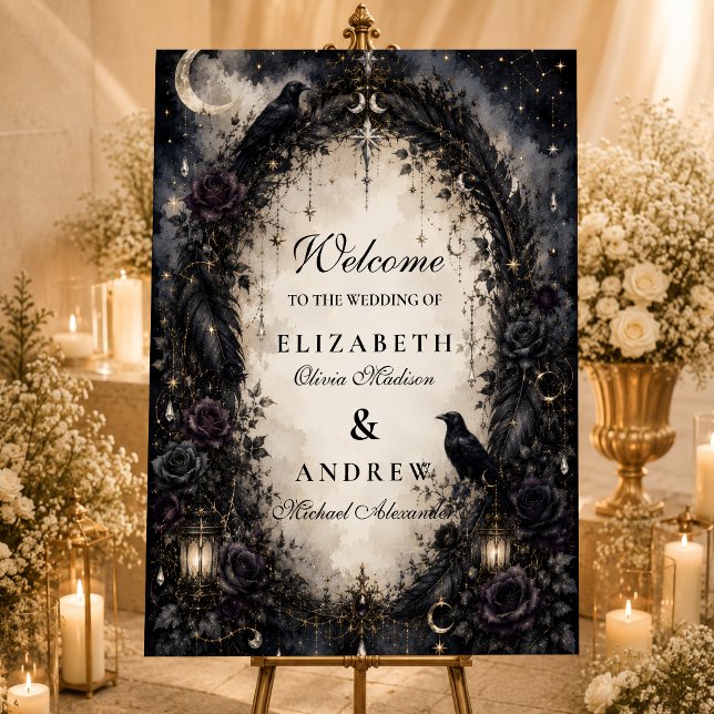 Enchanted Gothic Celestial Wedding Foam Board (Creator Uploaded)