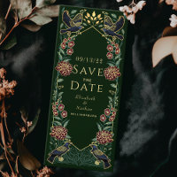 Enchanted Gothic Raven Wedding Save the Date