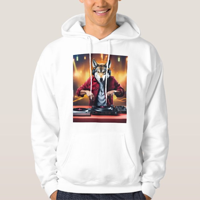 Enchanted Grooves: Wizard DJ T-Shirt Collection Hoodie (Front)