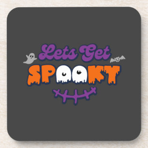 Enchanted Halloween Hauntings Let's Get Spooky Beverage Coaster