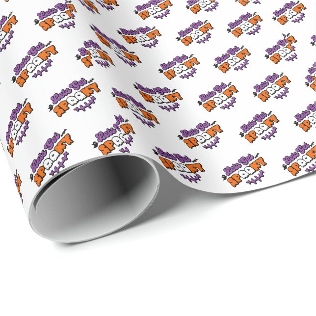 Enchanted Halloween Hauntings Let's Get Spooky Wrapping Paper (Roll Corner)