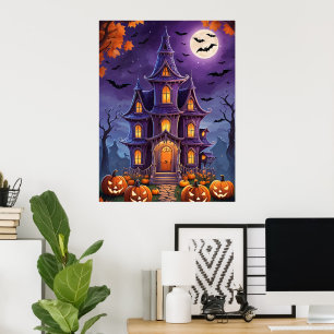 Enchanted Halloween Manor Poster