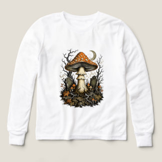 Enchanted Halloween Mushroom Vintage Gothic Forest Tri-Blend Shirts