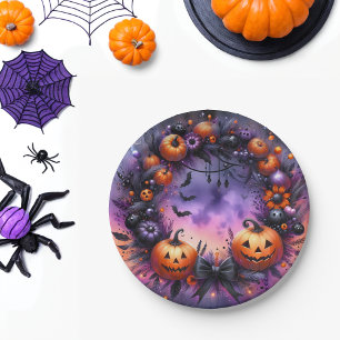Enchanted Halloween Night Paper Plates